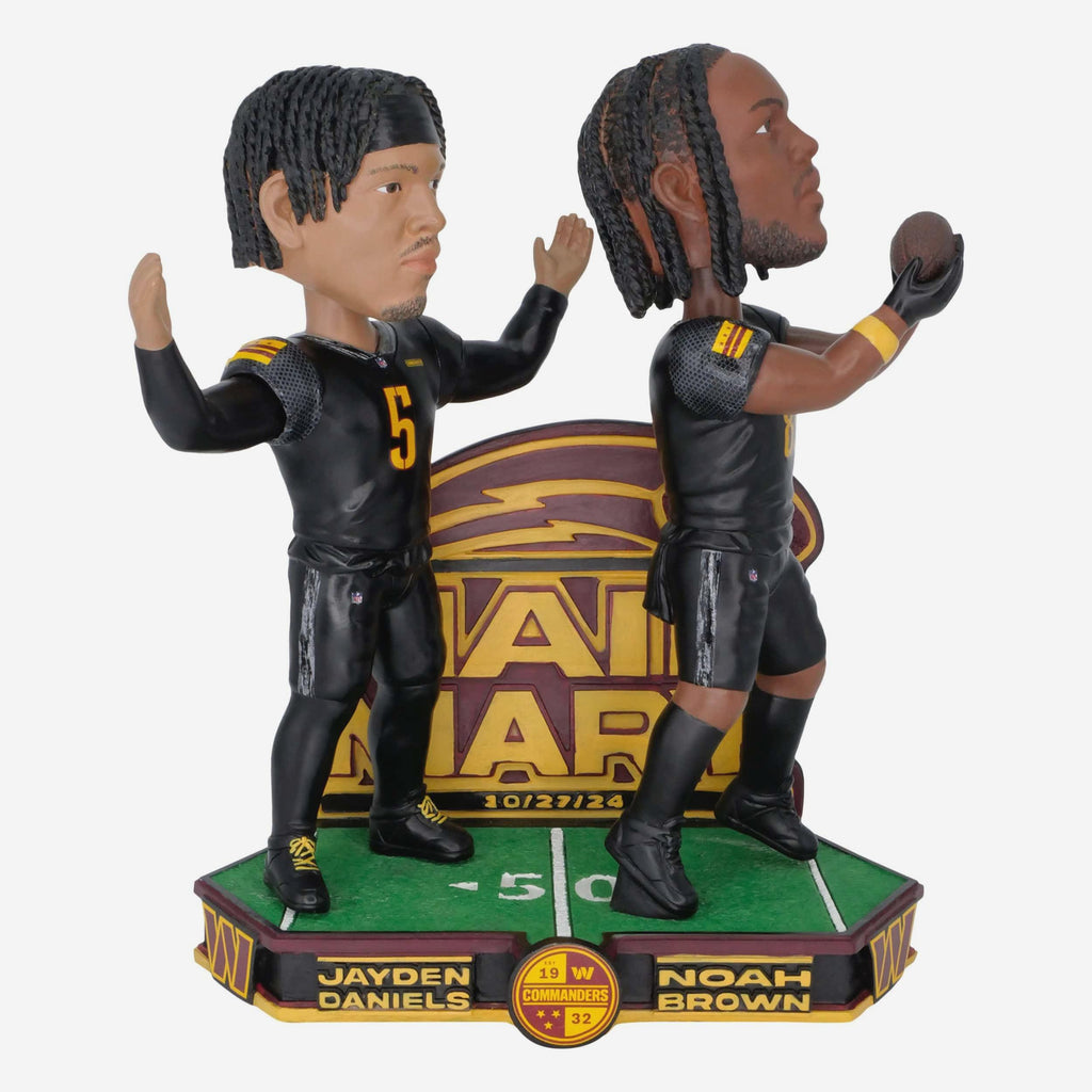 Jayden Daniels & Noah Brown Washington Commanders Hail Noah Dual Bobblehead FOCO - FOCO.com