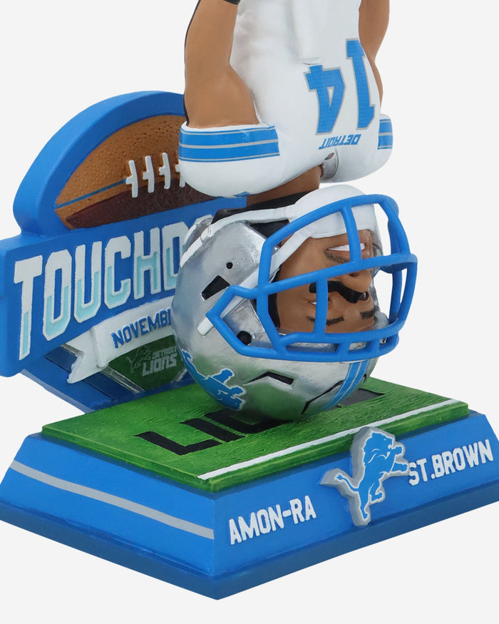 Amon Ra St Brown Detroit Lions Headstand Touchdown Celebration Bobblehead FOCO - FOCO.com