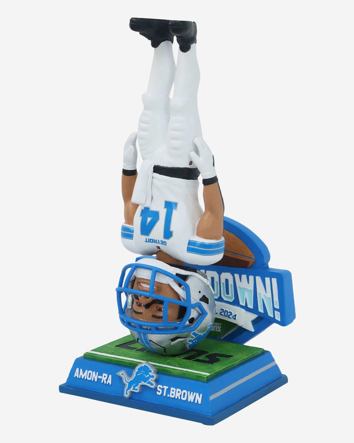 Amon Ra St Brown Detroit Lions Headstand Touchdown Celebration Bobblehead FOCO - FOCO.com