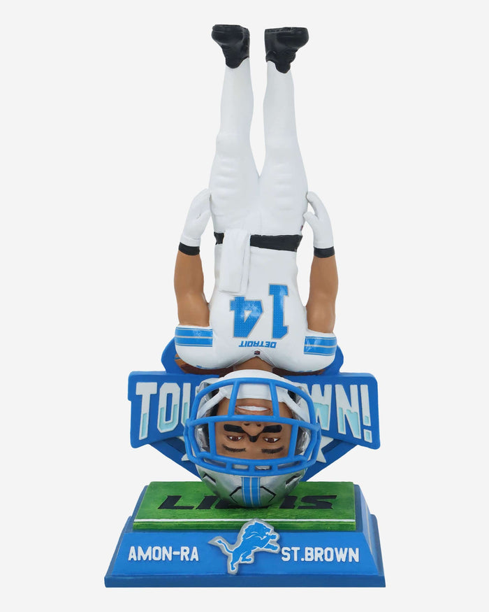 Amon Ra St Brown Detroit Lions Headstand Touchdown Celebration Bobblehead FOCO - FOCO.com