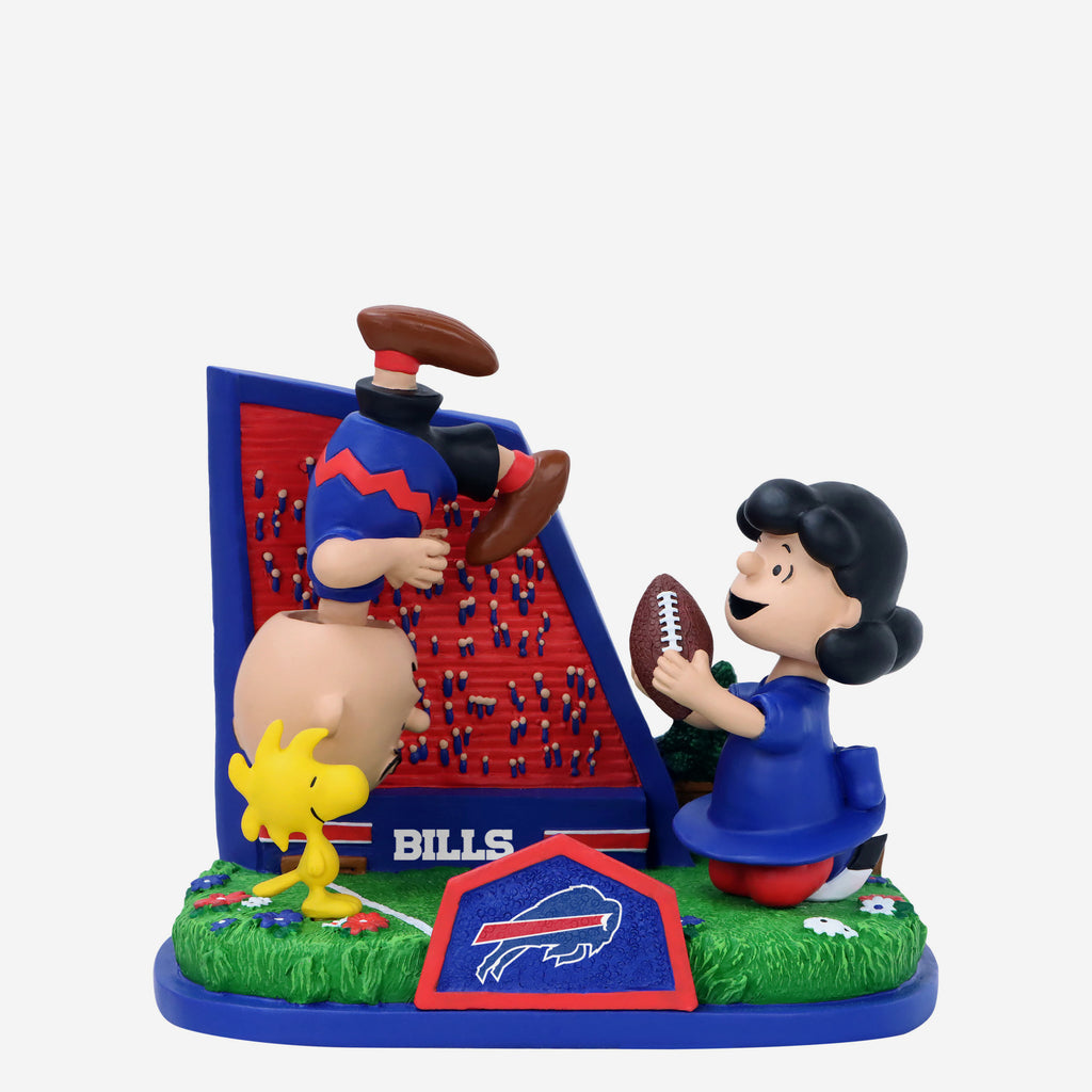 Buffalo Bills Peanuts Football Kickoff Mini Bobblehead Scene FOCO - FOCO.com