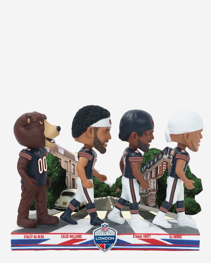 Chicago Bears 2024 International Game Abbey Road Mini Bobblehead Scene FOCO - FOCO.com