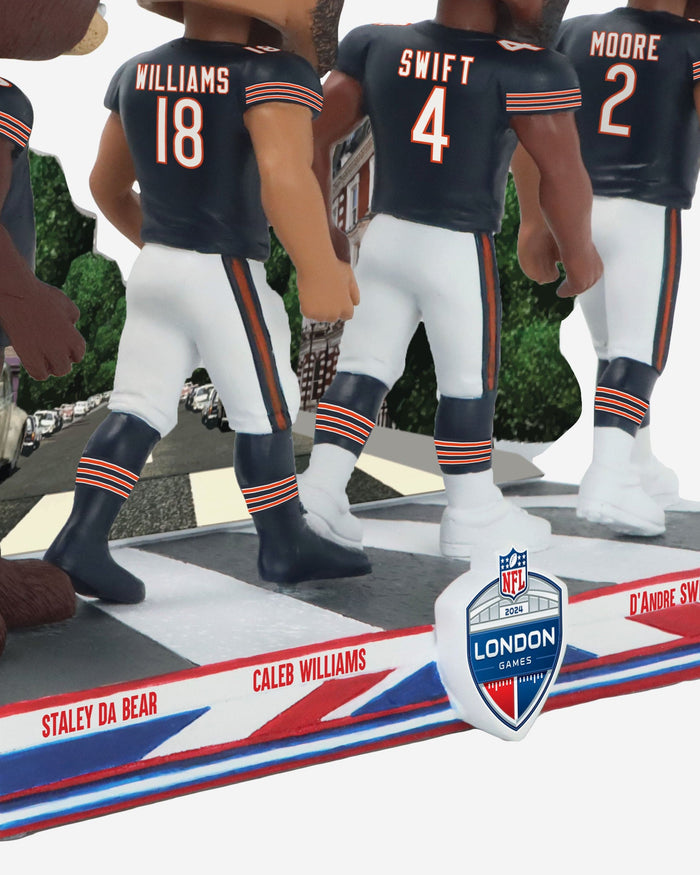 Chicago Bears 2024 International Game Abbey Road Mini Bobblehead Scene FOCO - FOCO.com