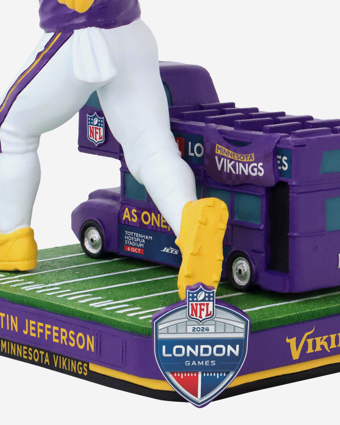 Justin Jefferson Minnesota Vikings 2024 International Game Bobblehead FOCO - FOCO.com