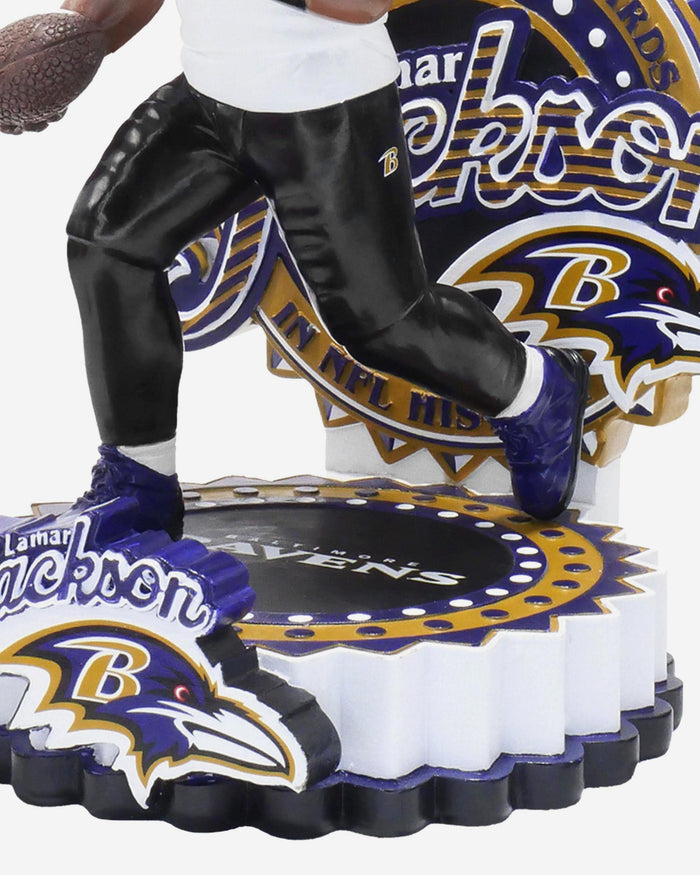 Lamar Jackson Baltimore Ravens Most QB Rushing Yards In NFL History Bobblehead FOCO - FOCO.com