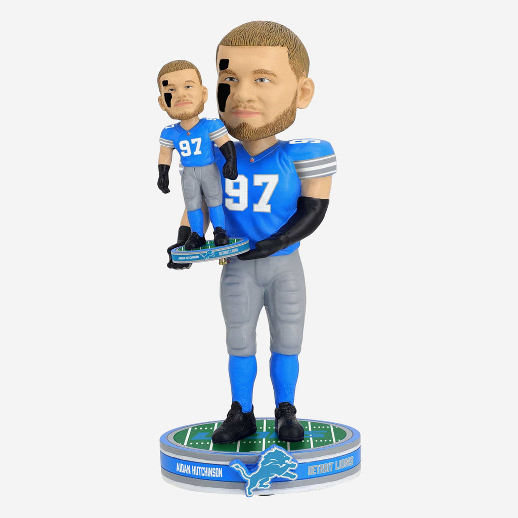 Aidan Hutchinson Detroit Lions Bobble Dubblz Bobblehead FOCO - FOCO.com