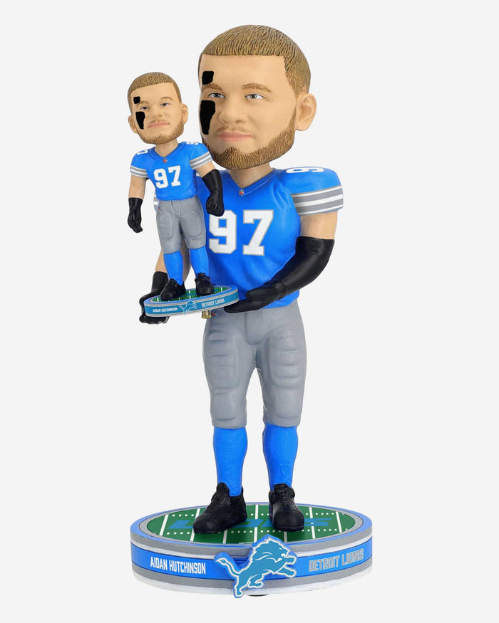 Aidan Hutchinson Detroit Lions Bobble Dubblz Bobblehead FOCO - FOCO.com