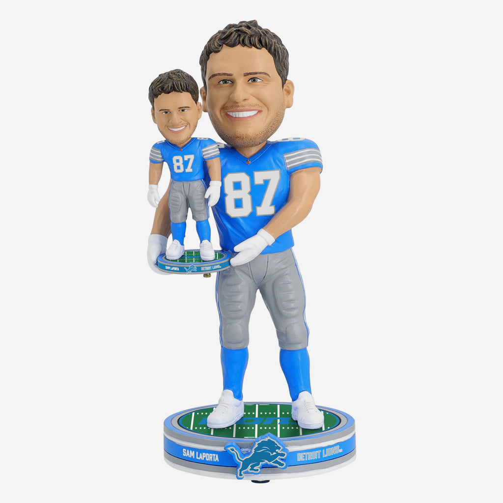 Sam LaPorta Detroit Lions Bobble Dubblz Bobblehead FOCO - FOCO.com