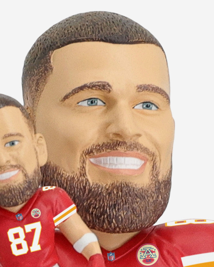 Travis Kelce Kansas City Chiefs Bobble Dubblz Bobblehead FOCO - FOCO.com