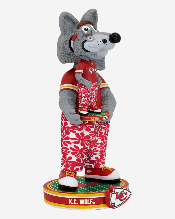 KC Wolf Kansas City Chiefs Bobble Dubblz Mascot Bobblehead FOCO - FOCO.com