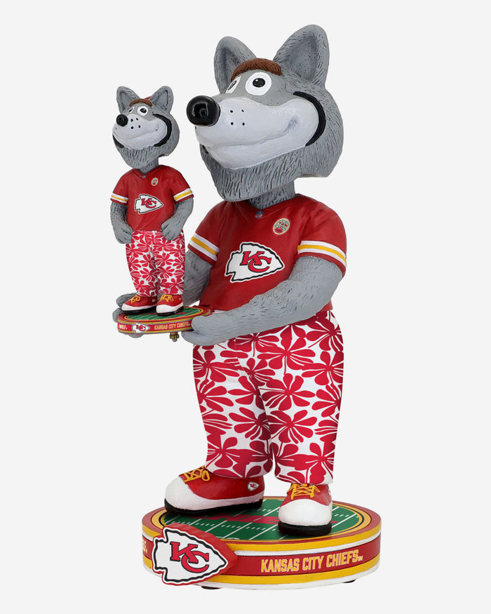 KC Wolf Kansas City Chiefs Bobble Dubblz Mascot Bobblehead FOCO - FOCO.com