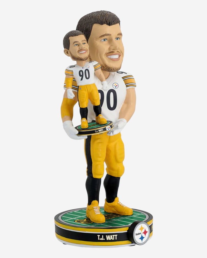 TJ Watt Pittsburgh Steelers Bobble Dubblz Bobblehead FOCO - FOCO.com