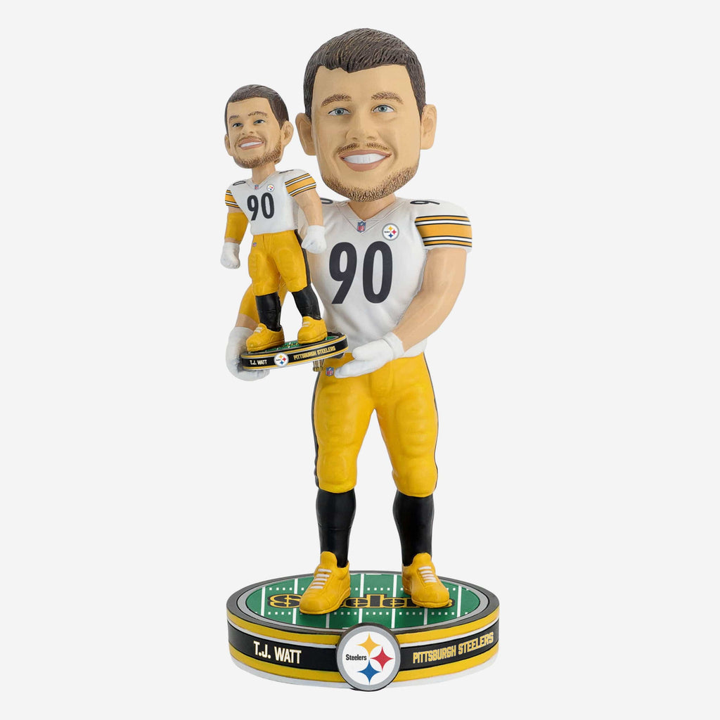 TJ Watt Pittsburgh Steelers Bobble Dubblz Bobblehead FOCO - FOCO.com