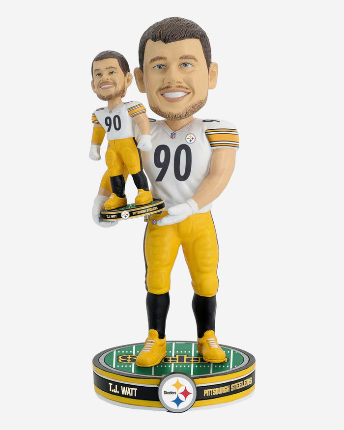 TJ Watt Pittsburgh Steelers Bobble Dubblz Bobblehead FOCO - FOCO.com