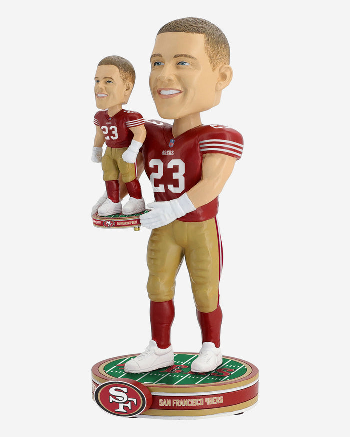 Christian McCaffrey San Francisco 49ers Bobble Dubblz Bobblehead FOCO - FOCO.com