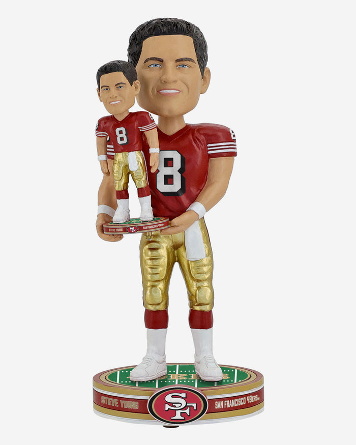 Steve Young San Francisco 49ers Bobble Dubblz Bobblehead FOCO - FOCO.com