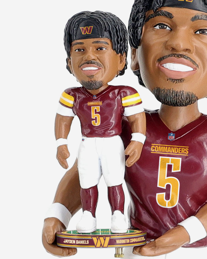 Jayden Daniels Washington Commanders Bobble Dubblz Boblehead