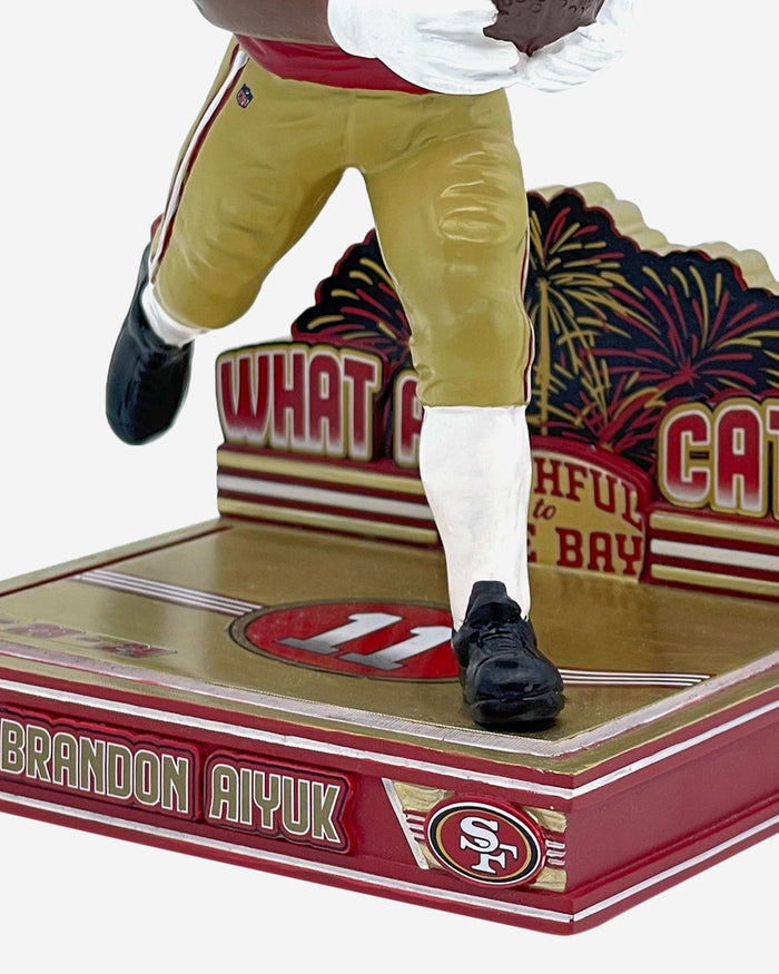 Brandon Aiyuk San Francisco 49ers NFL Championship Pivotal Catch Bobblehead FOCO - FOCO.com