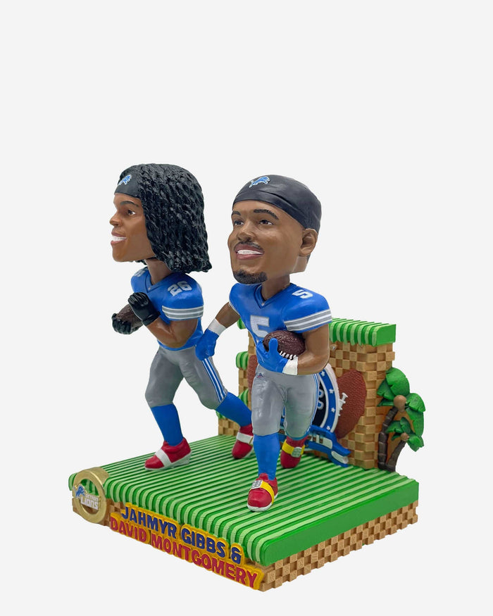 Jahmyr Gibbs & David Montgomery Detroit Lions Nickname Dual Bobblehead FOCO - FOCO.com