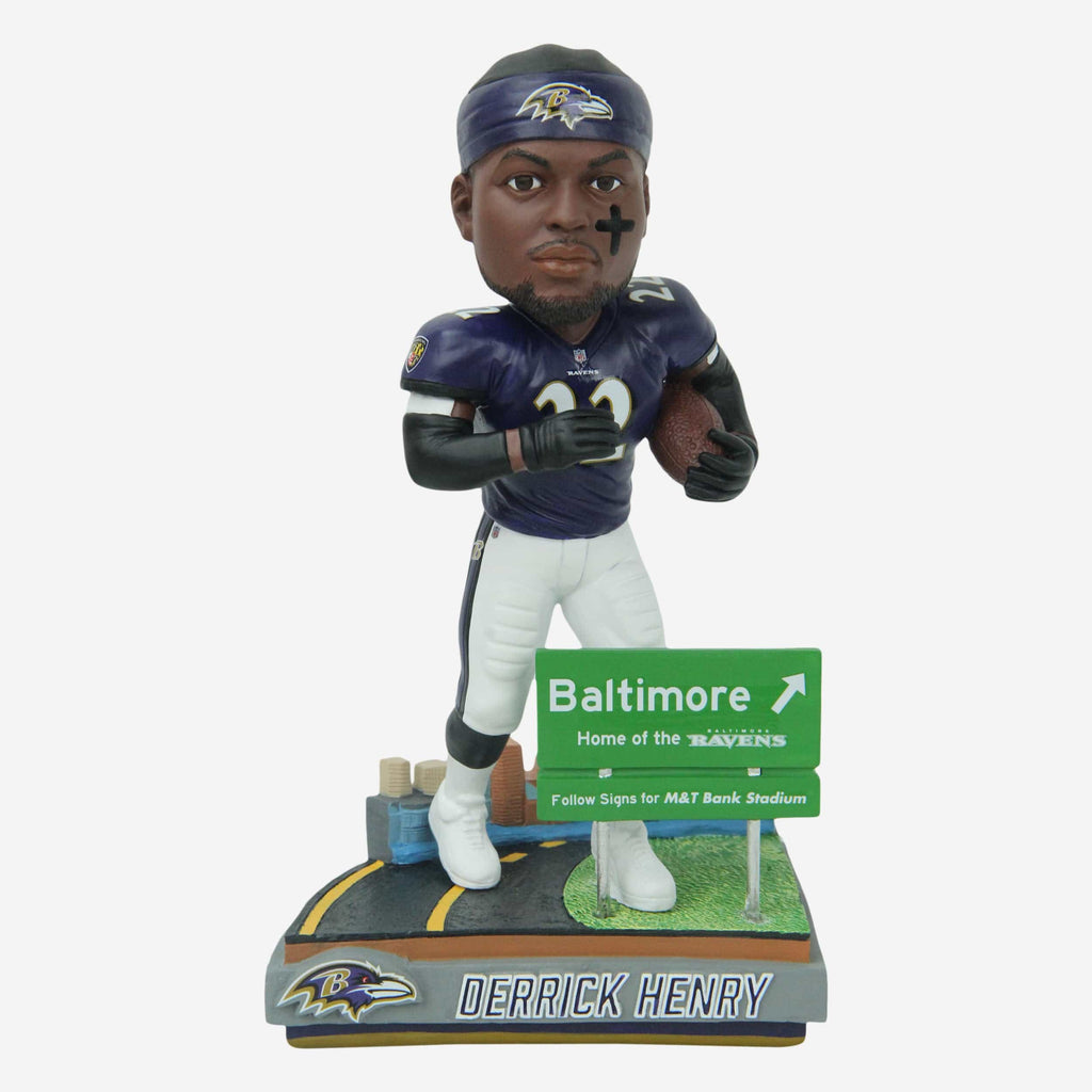 Derrick Henry Baltimore Ravens Next Stop Bobblehead FOCO - FOCO.com