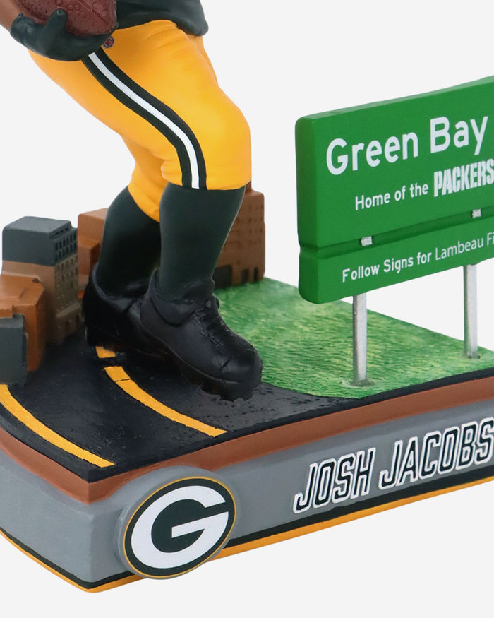 Josh Jacobs Green Bay Packers Next Stop Bobblehead FOCO - FOCO.com