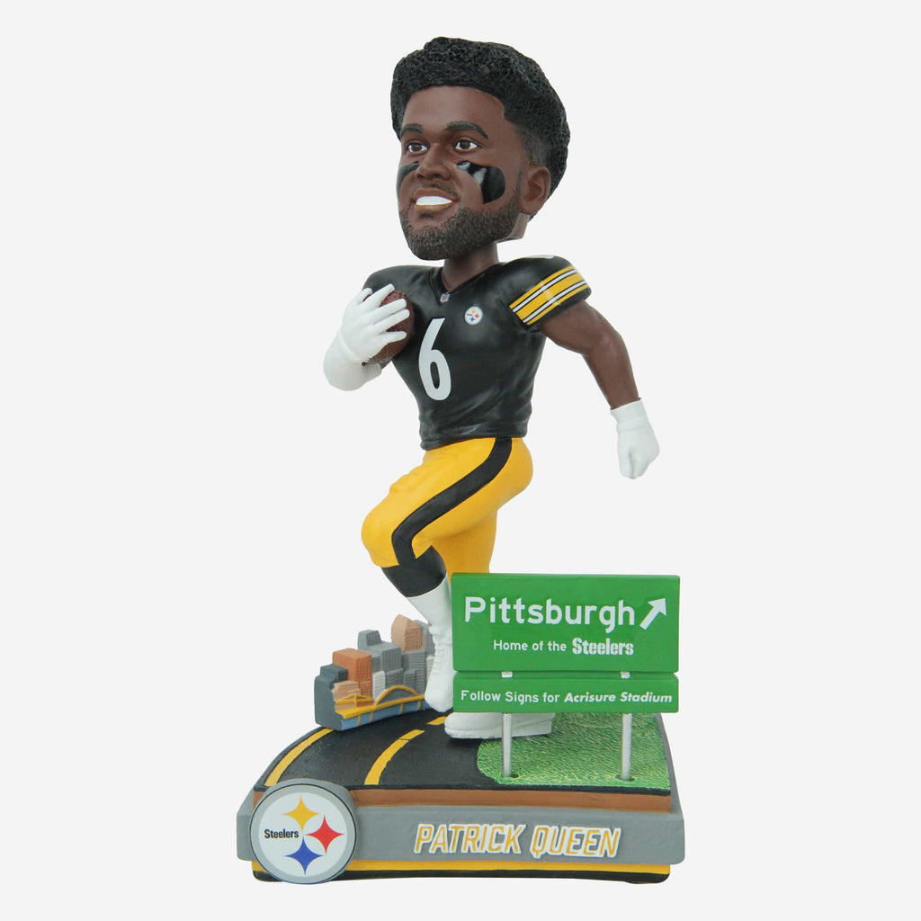 Patrick Queen Pittsburgh Steelers Next Stop Bobblehead FOCO - FOCO.com