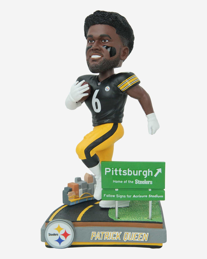 Patrick Queen Pittsburgh Steelers Next Stop Bobblehead FOCO - FOCO.com