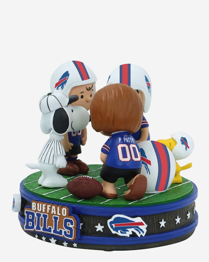Buffalo Bills Peanuts Huddle Mini Bobblehead Scene FOCO - FOCO.com