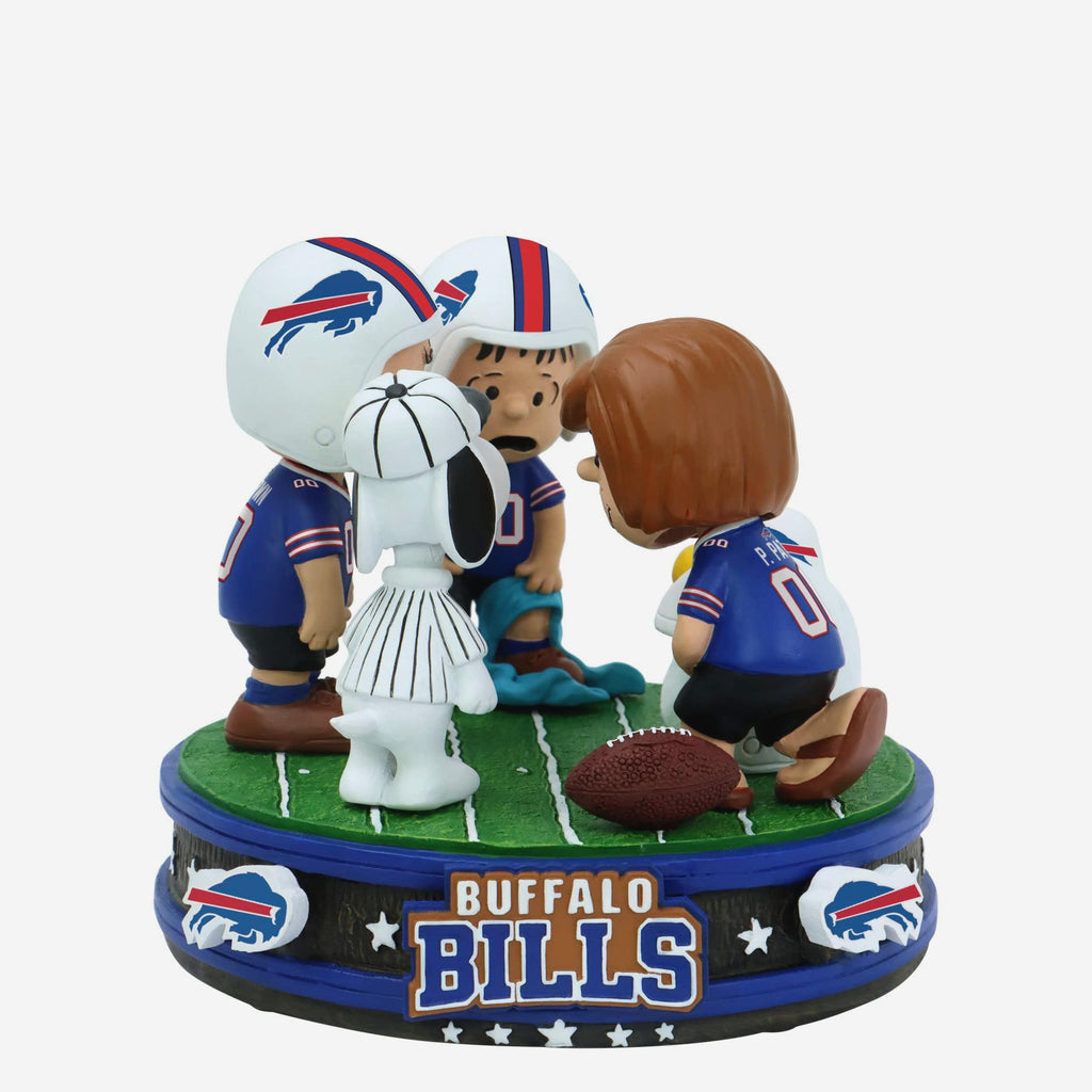 Buffalo Bills Peanuts Huddle Mini Bobblehead Scene FOCO - FOCO.com