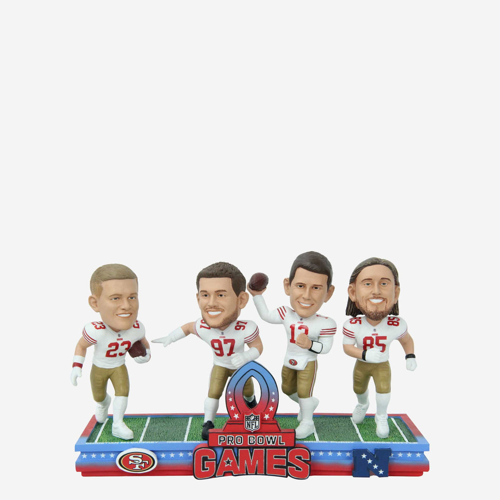 San Francisco 49ers 2024 Pro Bowl Games Mini Bobblehead Scene FOCO - FOCO.com