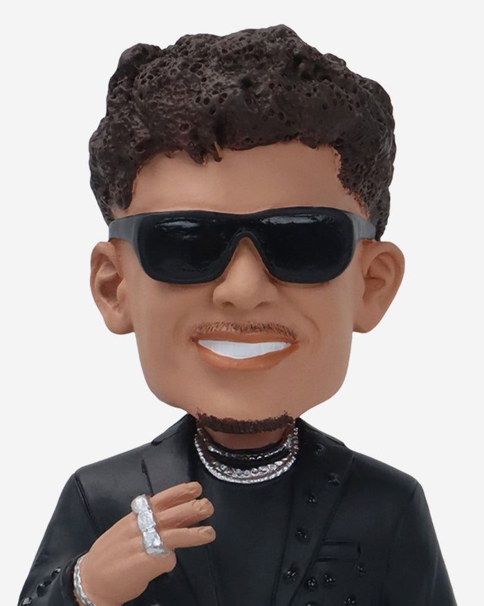 Patrick Mahomes Kansas City Chiefs Ring Ceremony Triple Ring Base Bobblehead FOCO - FOCO.com
