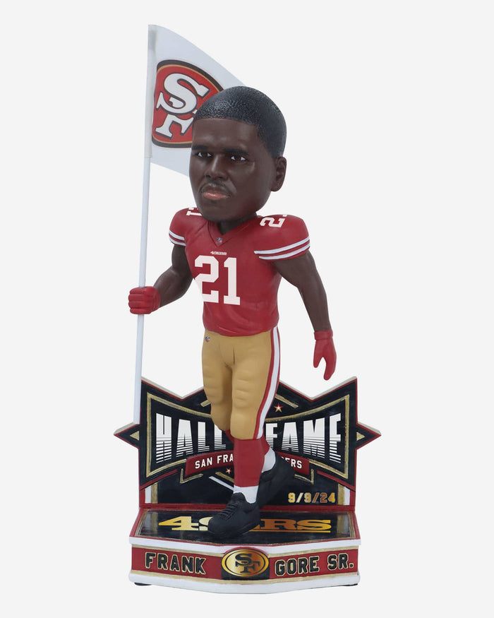 Frank Gore San Francisco 49ers Franchise Hall of Fame Induction Bobblehead FOCO - FOCO.com