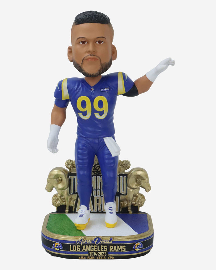 Aaron Donald Los Angeles Rams Retirement Bobblehead FOCO - FOCO.com