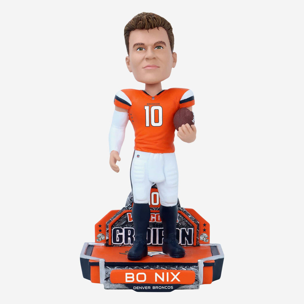 Bo Nix Denver Broncos 2024 Rookie Series Bobblehead FOCO - FOCO.com