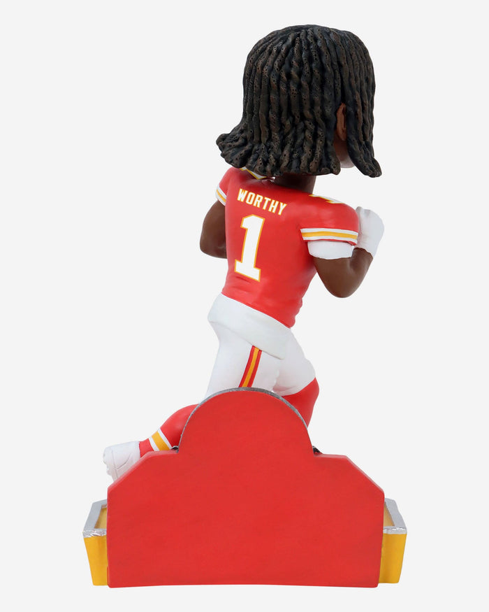 Xavier Worthy Kansas City Chiefs 2024 Rookie Series Bobblehead FOCO - FOCO.com