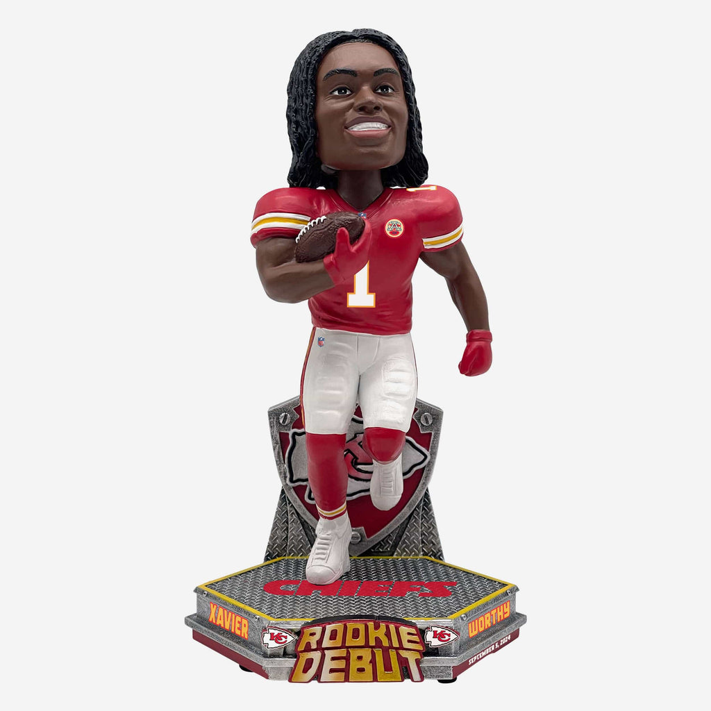 Xavier Worthy Kansas City Chiefs Debut Bobblehead FOCO - FOCO.com