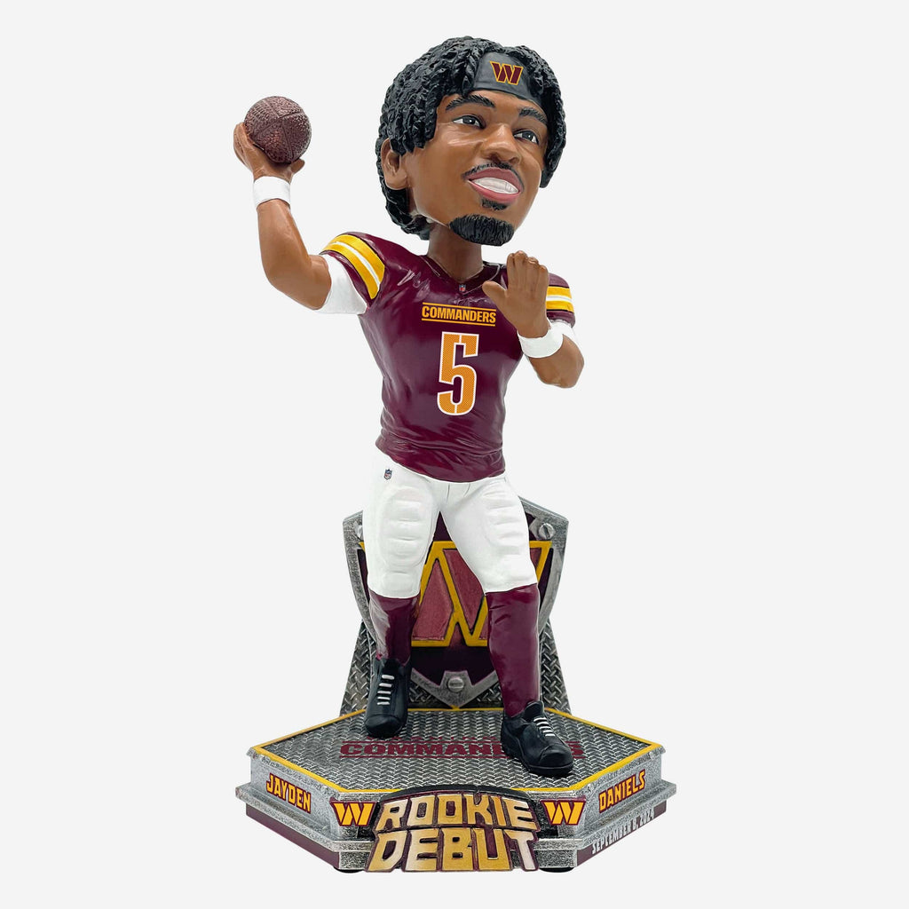 Jayden Daniels Washington Commanders Debut Bobblehead FOCO - FOCO.com