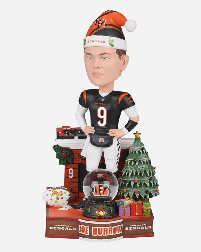 Joe Burrow Cincinnati Bengals Snow Globe Bobblehead FOCO - FOCO.com