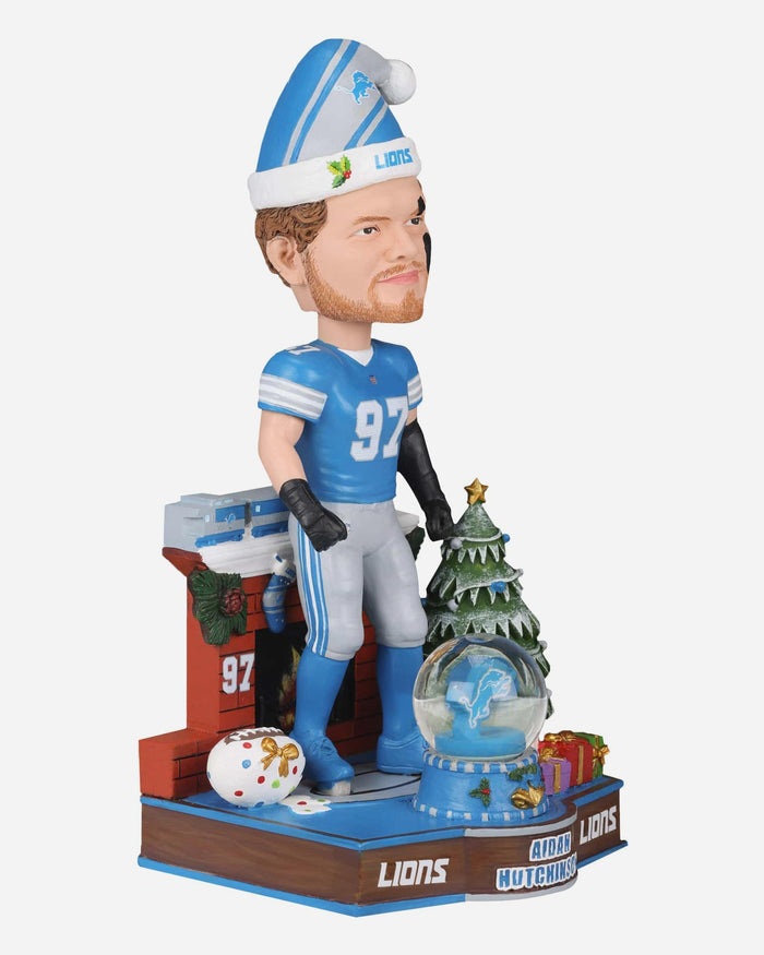 Aidan Hutchinson Detroit Lions Snow Globe Bobblehead FOCO - FOCO.com