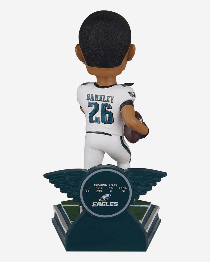 Saquon Barkley Philadelphia Eagles Single Game Franchise and Career High Rushing Record Bobblehead FOCO - FOCO.com