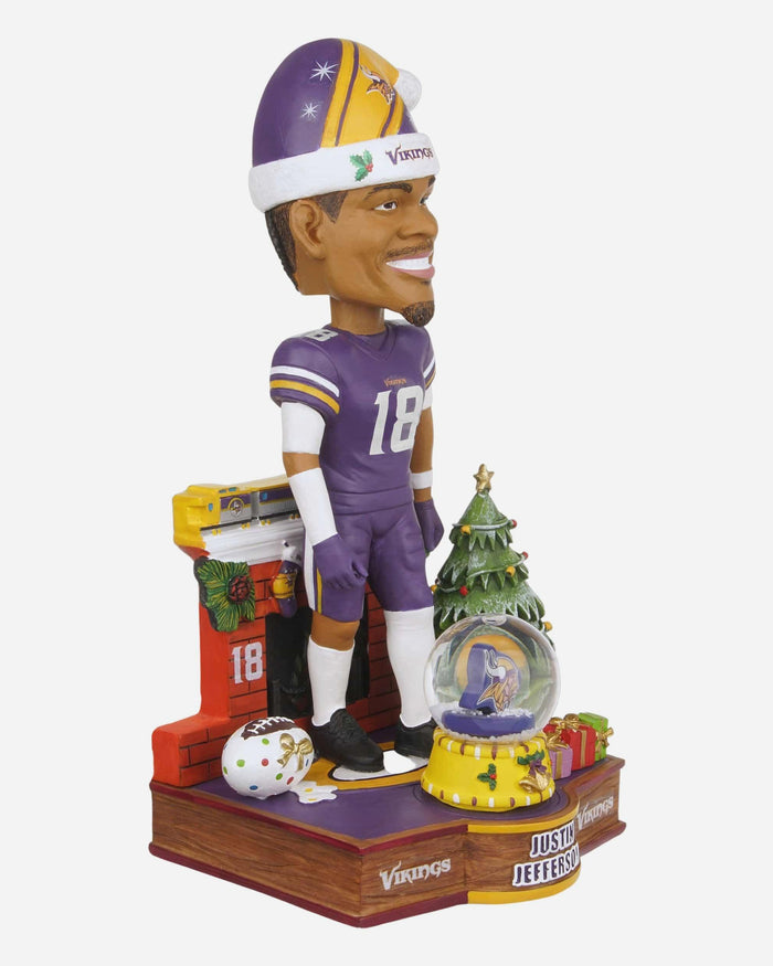 Justin Jefferson Minnesota Vikings Snow Globe Bobblehead FOCO - FOCO.com