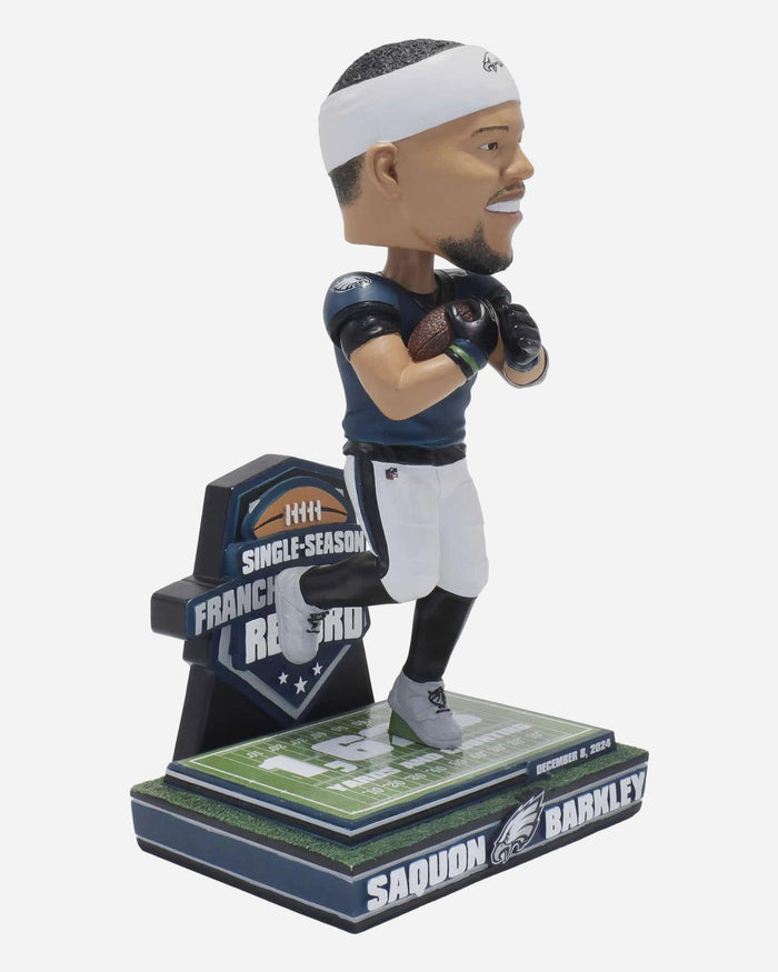 Saquon Barkley Philadelphia Eagles Single Season Franchise Rushing Record Bobblehead FOCO - FOCO.com