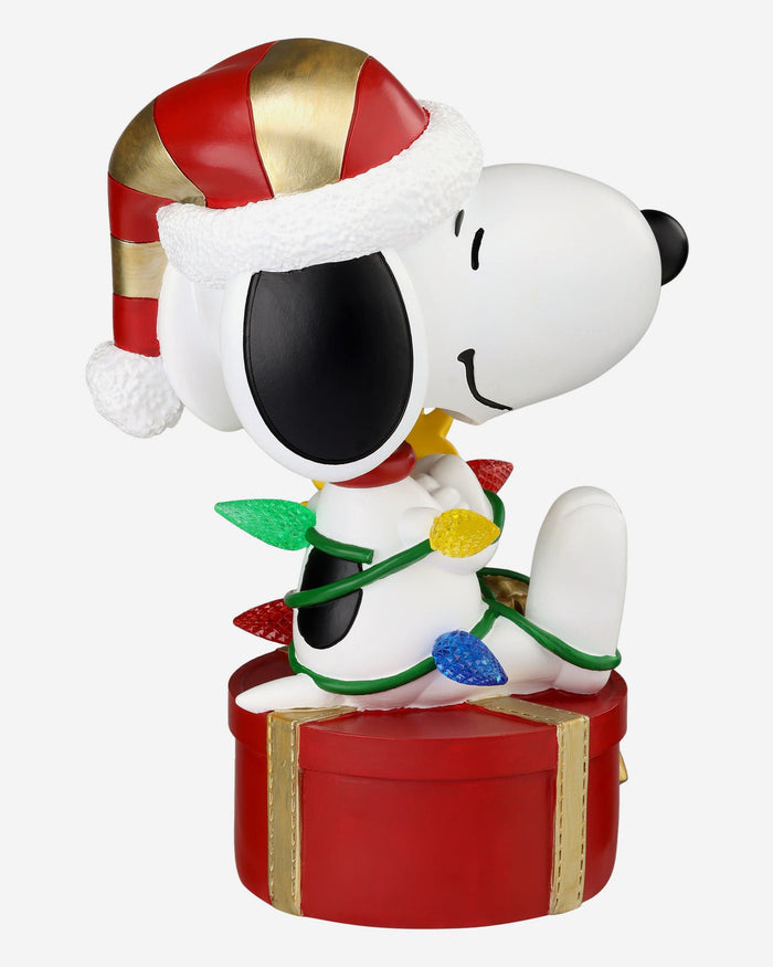 San Francisco 49ers Snoopy & Woodstock Peanuts Christmas Light Up Bobblehead FOCO - FOCO.com