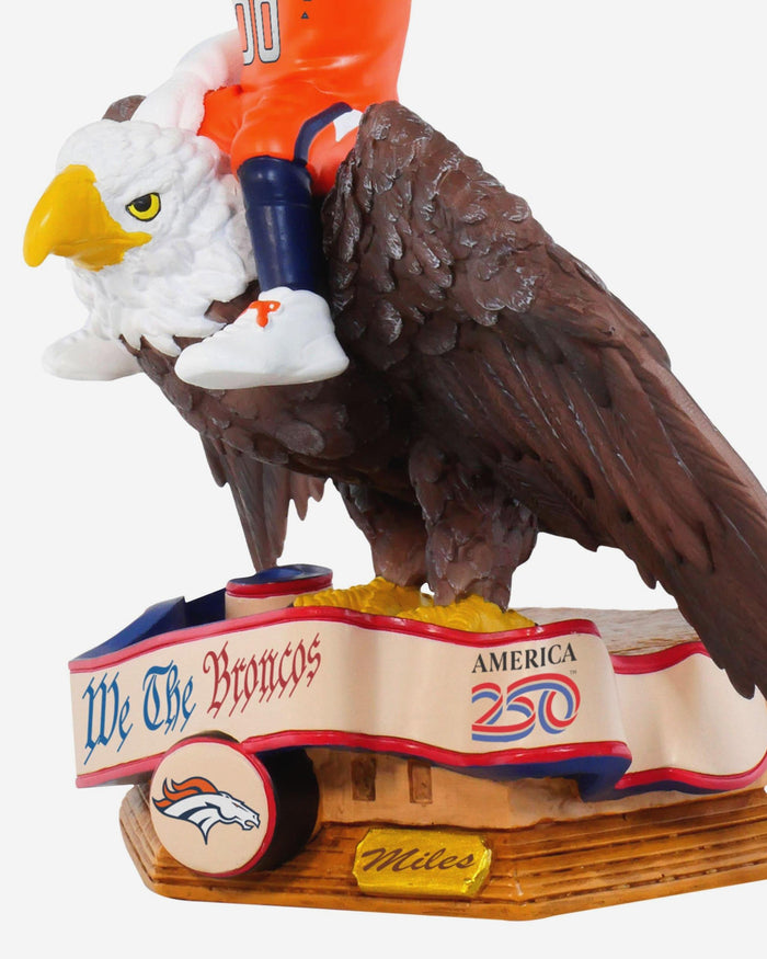 Miles Denver Broncos America's 250th Anniversary Bald Eagle Mascot Bobblehead FOCO - FOCO.com