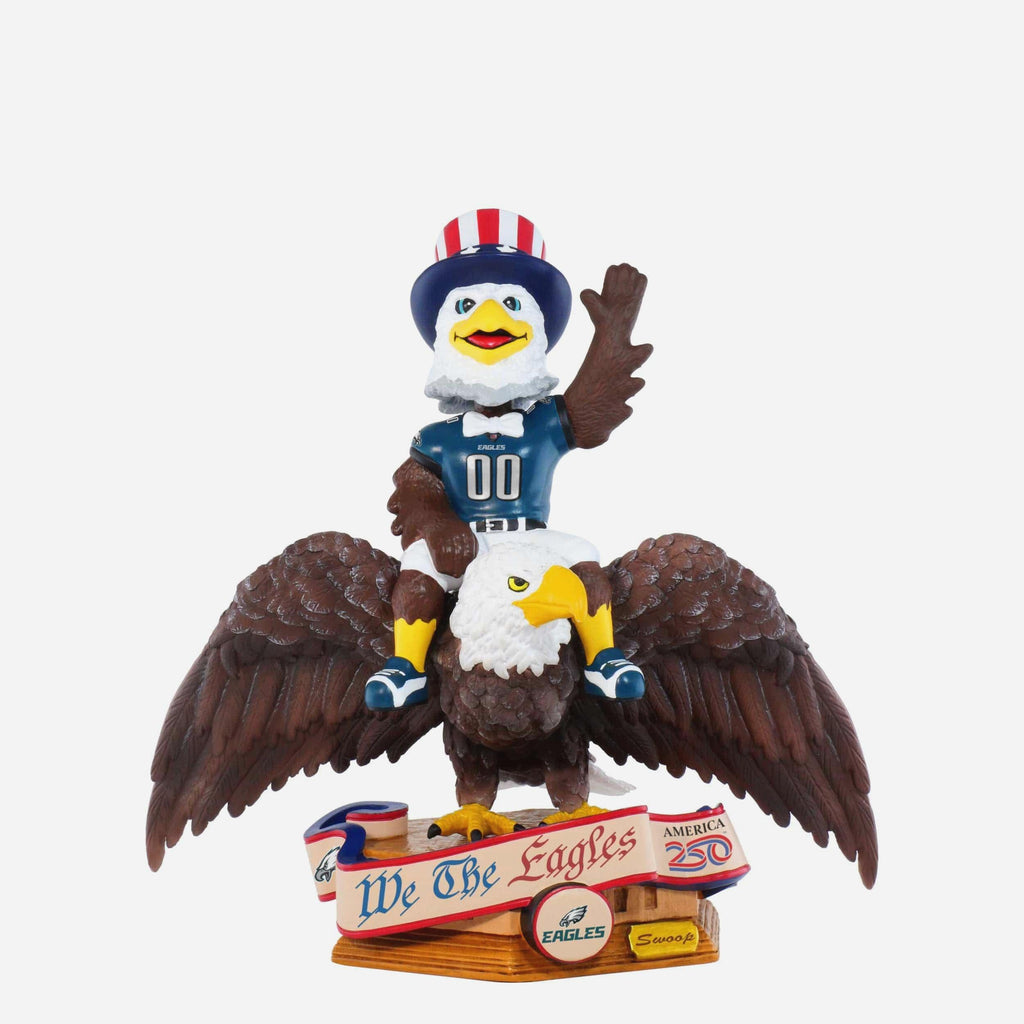 Swoop Philadelphia Eagles America's 250th Anniversary Bald Eagle Mascot Bobblehead FOCO - FOCO.com