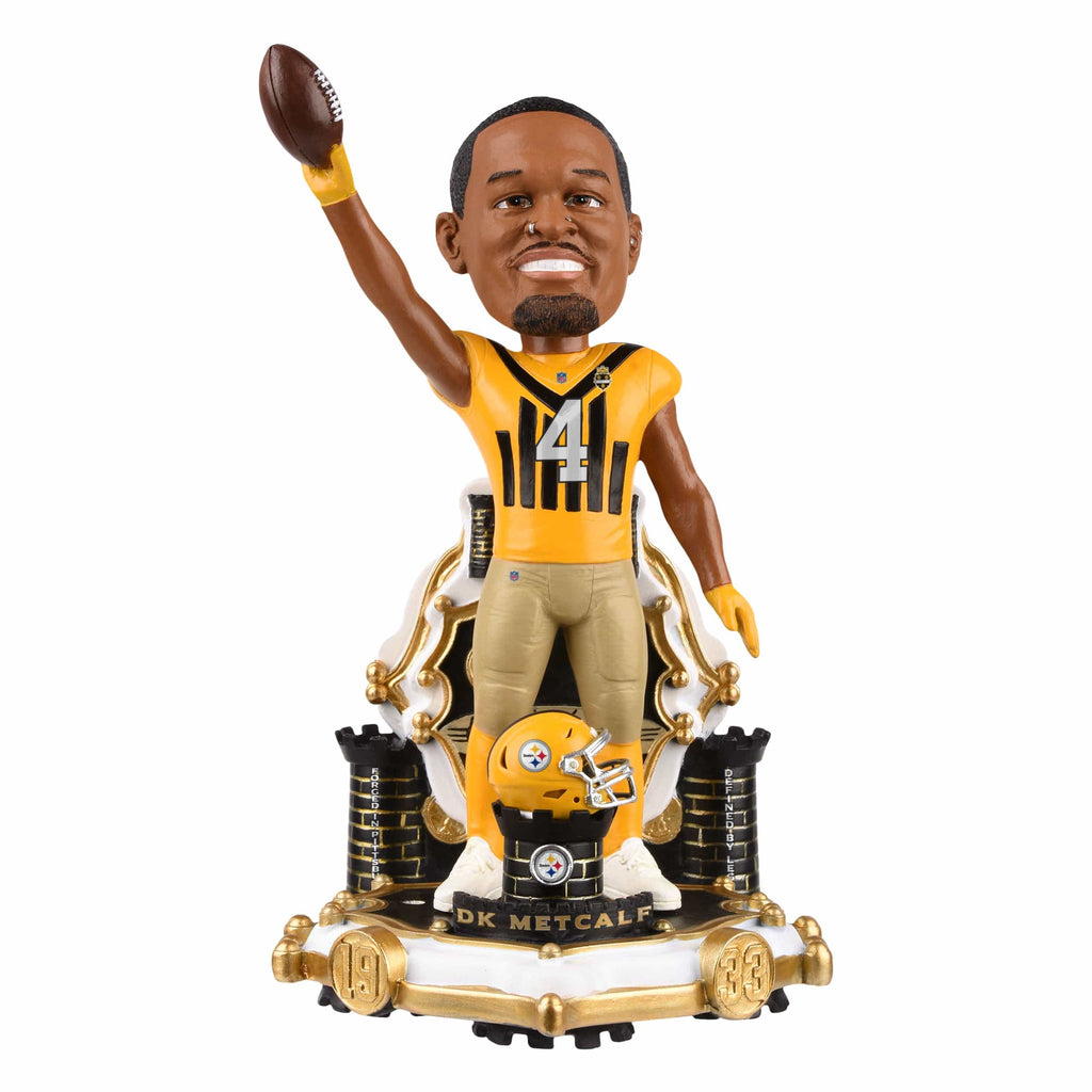 DK Metcalf Pittsburgh Steelers Alternate Uniform Bobblehead