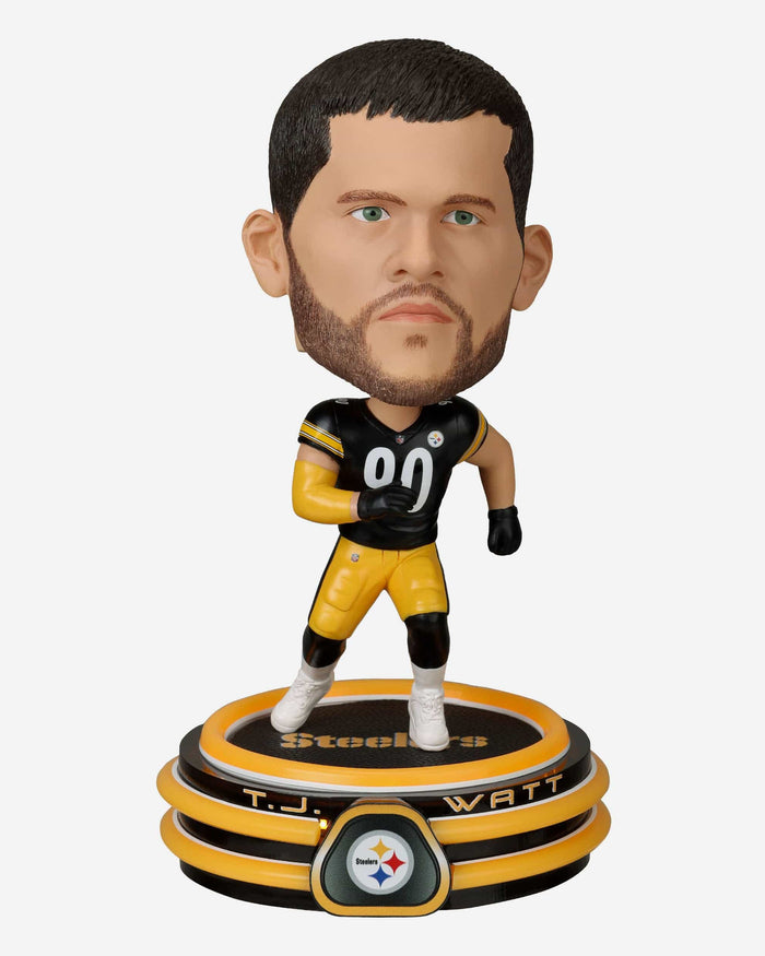 TJ Watt Pittsburgh Steelers LED Neon Bighead Bobblehead FOCO - FOCO.com