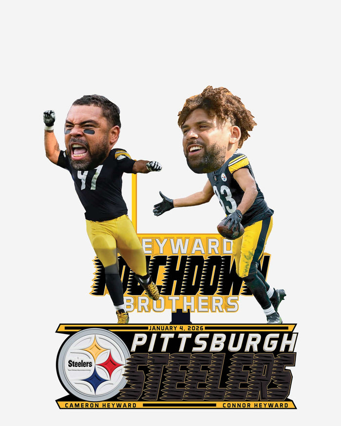 Cam Heyward & Connor Heyward Pittsburgh Steelers Touchdown Brothers Dual Bobblehead