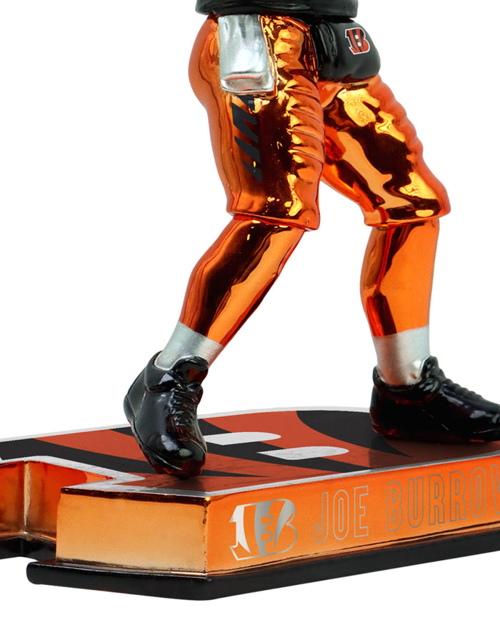 Joe Burrow Cincinnati Bengals Electroplated Edition Bobblehead FOCO - FOCO.com