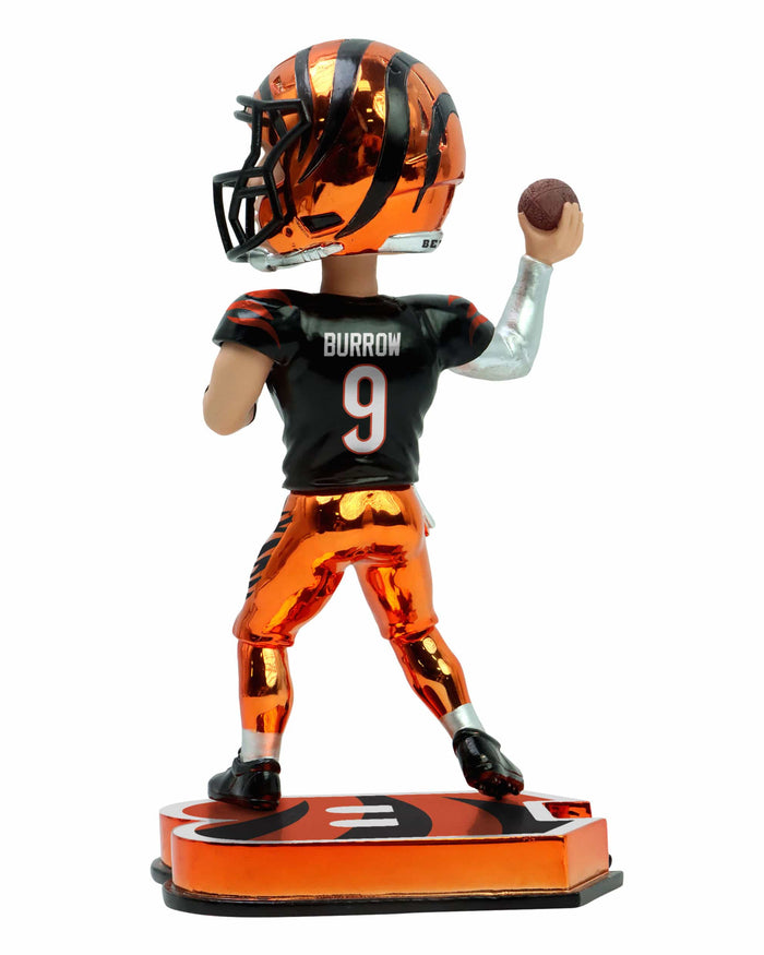 Joe Burrow Cincinnati Bengals Electroplated Edition Bobblehead FOCO - FOCO.com